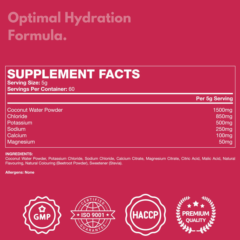 Freak Athletics Electrolytes Powder - 300g Flavoured Electrolytes Naturally Flavoured & Sweetened (300g, Berry)