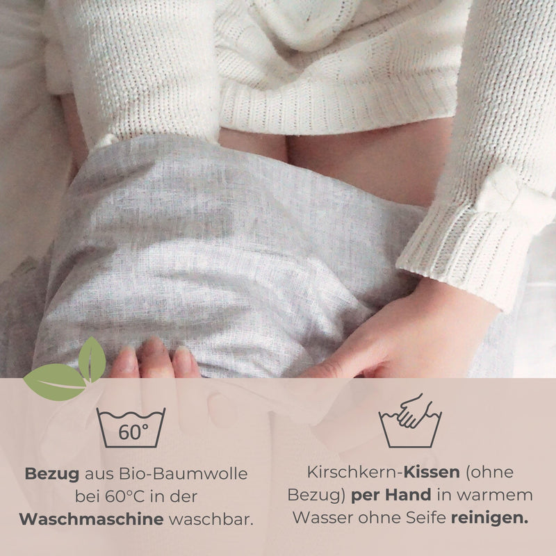 [Australia] - Cherry stone pillow microwave XXL 60x20cm long: OEKO TEX, organic, non-toxic | Grain pillow LARGE (stomach, back, shoulder, neck) - grape seed pillow heat pillow gift (green) green 