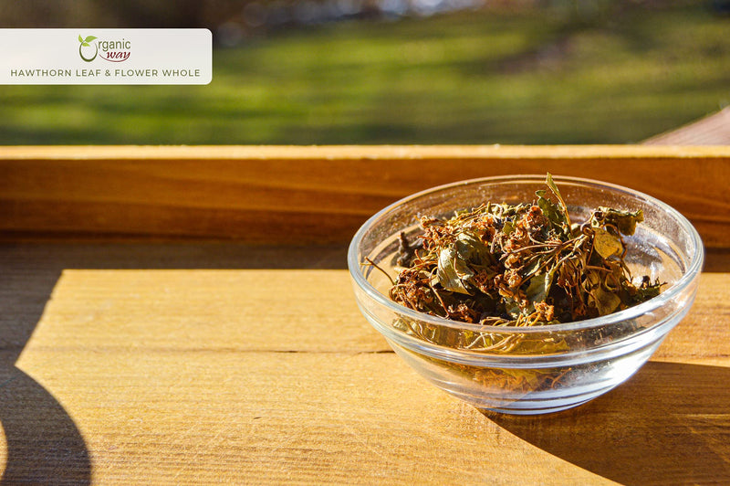 [Australia] - Organic Way Hawthorn Leaf and Flower Whole (Crataegus monogyna) - Herbal Tea | European Wild-Harvest | Organic, Kosher & USDA Certified | Non GMO & Gluten Free | Origin - Albania (1 LBS / 16 Oz) 