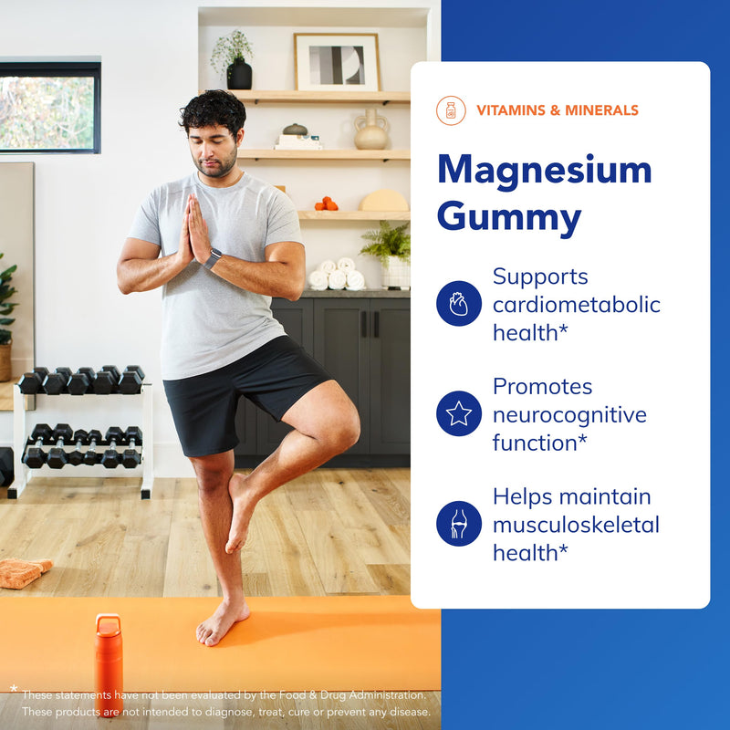 Pure Encapsulations Magnesium Gummy - Magnesium Citrate, 60 Gummies | Supports Heart Health and Relaxation*, for Children and Adults, Vegan and Less Than 0.5g Sugar per Gummy