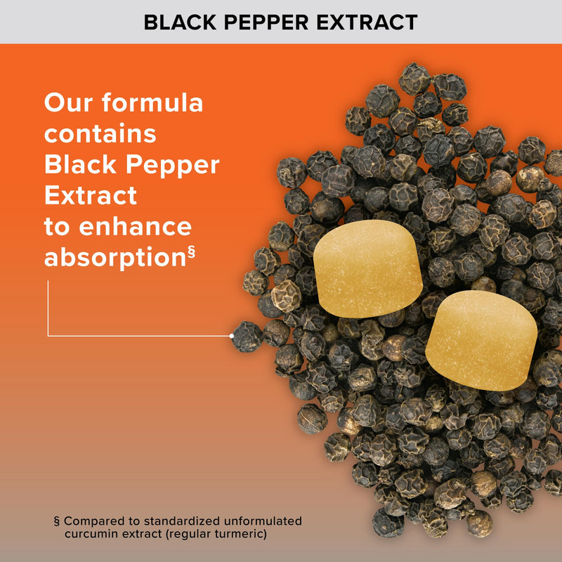 [Australia] - Qunol Turmeric and Ginger with Black Pepper Gummies, Joint Health Support, 90 Count (Pack of 1) 
