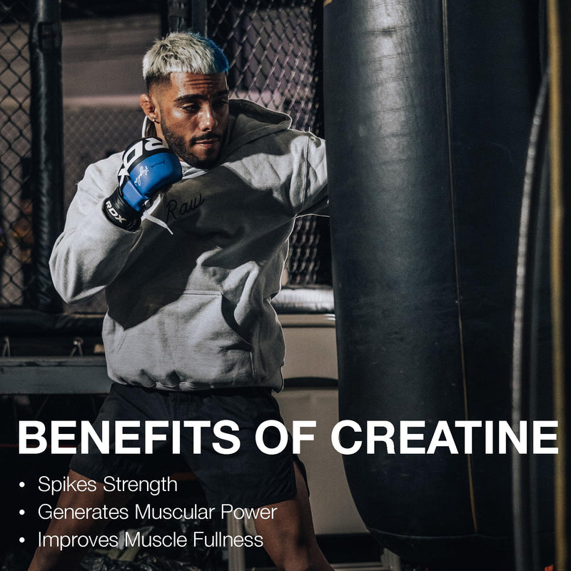 [Australia] - RAW Nutrition Creatine Monohydrate Powder, Unflavored (30 Servings) - Micronized Creatine Monohydrate Supplement for Workout Performance, Build Muscle & Strength - Creatine Powder for Men & Women 
