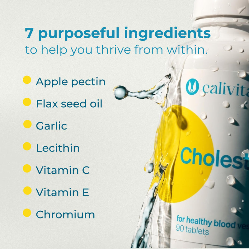 Cholestone Plant Sterol Complex to Support Normal Cholesterol Levels | 2100mg per Serving with Garlic, Apple Pectin, Flaxseed Oil & Vitamins C & E | 90 Vegan Tablets
