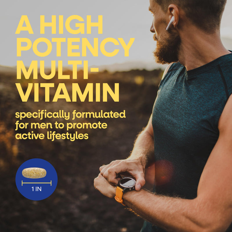 Nature's Way Alive! Men’s Daily Ultra Potency Multivitamin Tablets, 60 ct | Complete High Potency Men’s Daily Vitamin Promotes Heart & Muscle Function*, B-Vitamins, Zinc and Antioxidants 60 Count (Pack of 1)