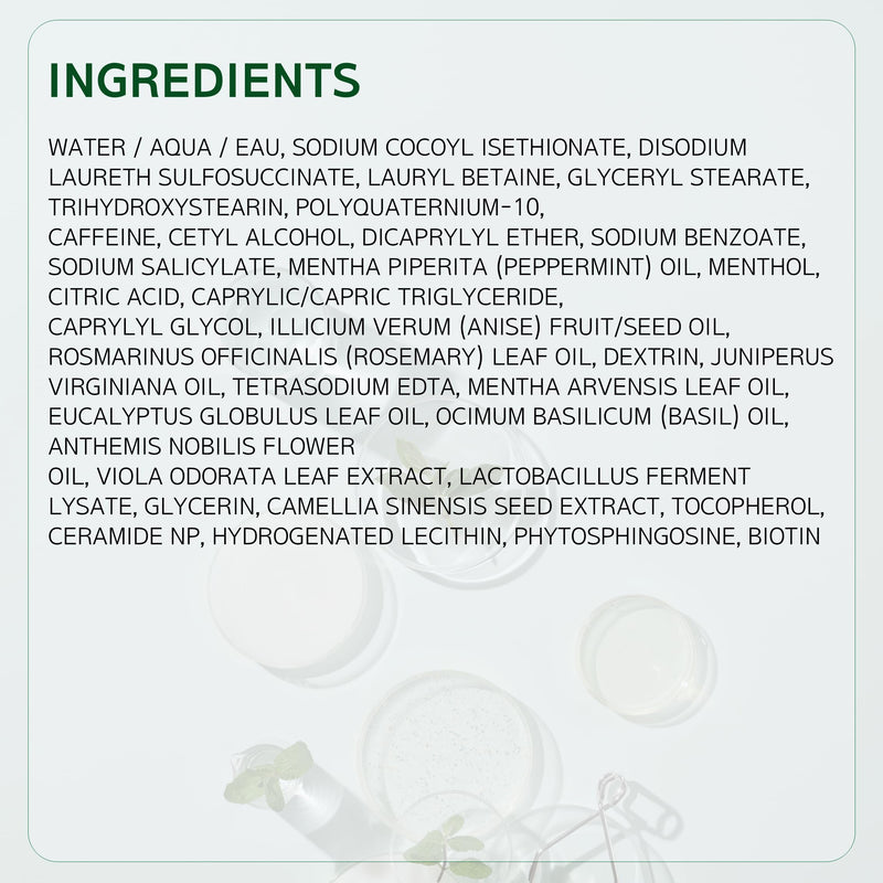 LABO.H Scalp Strengthening Shampoo for Hair Growth & Anti-Loss | Vegan Ceramide Haircare Routine with Rosemary Oil, Biotin and Caffeine, Paraben Free, Korean Hair Care, 13.5 Fl. oz. | Vegan Ceramide Haircare Routine with Rosemary Oil, Biotin and Caffei...