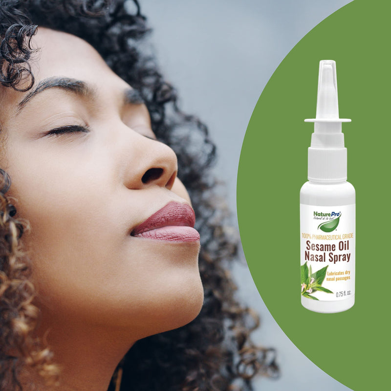 [Australia] - Sesame Oil Nasal Spray N Natural Nasal moisturizer Made from 100% Natural Source Sesame Oil moisturizes and Lubricates severely Dry Nasal Passages | 0.75 fl 
