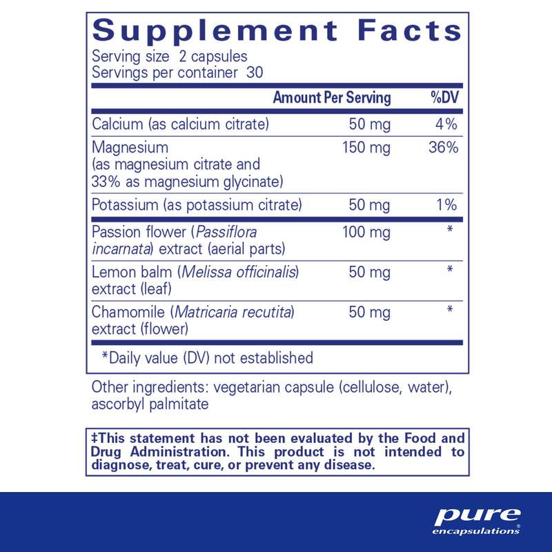 [Australia] - Pure Encapsulations Muscle Cramp/Tension Formula | Hypoallergenic Supplement to Reduce Occasional Muscle Cramps/Tension and Promote Relaxation | 60 Capsules 60 Count (Pack of 1) 