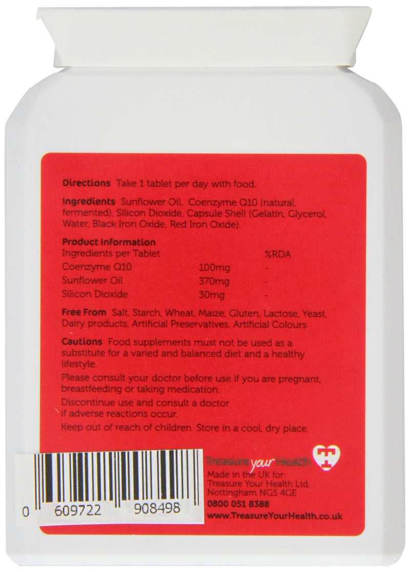 100mg High Strength Coenzyme Q10 - Pack of 60 Capsules