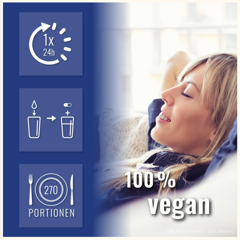 [Australia] - GABA capsules high dose - 500 mg per capsule - 270 capsules 500 mg each - Vegan - Gamma aminobutyric acid - GABA capsules high dose - 100% natural without additives - own production 