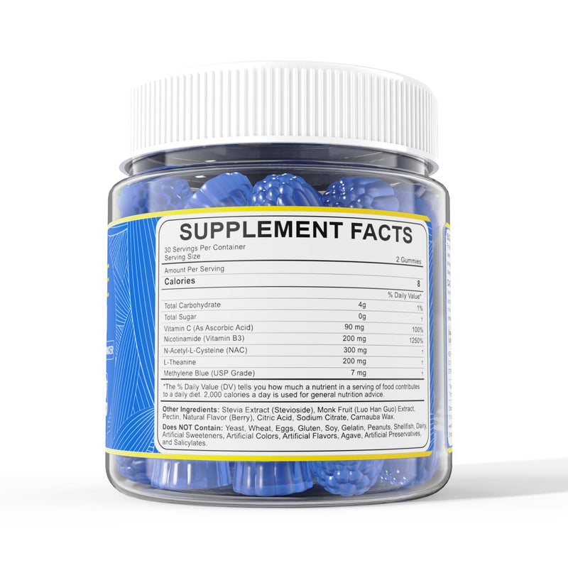 LILICARE Methylene Blue Gummies for Humans | Fast-Absorbing, Vegan, 120 Ct 60 Count (Pack of 2)