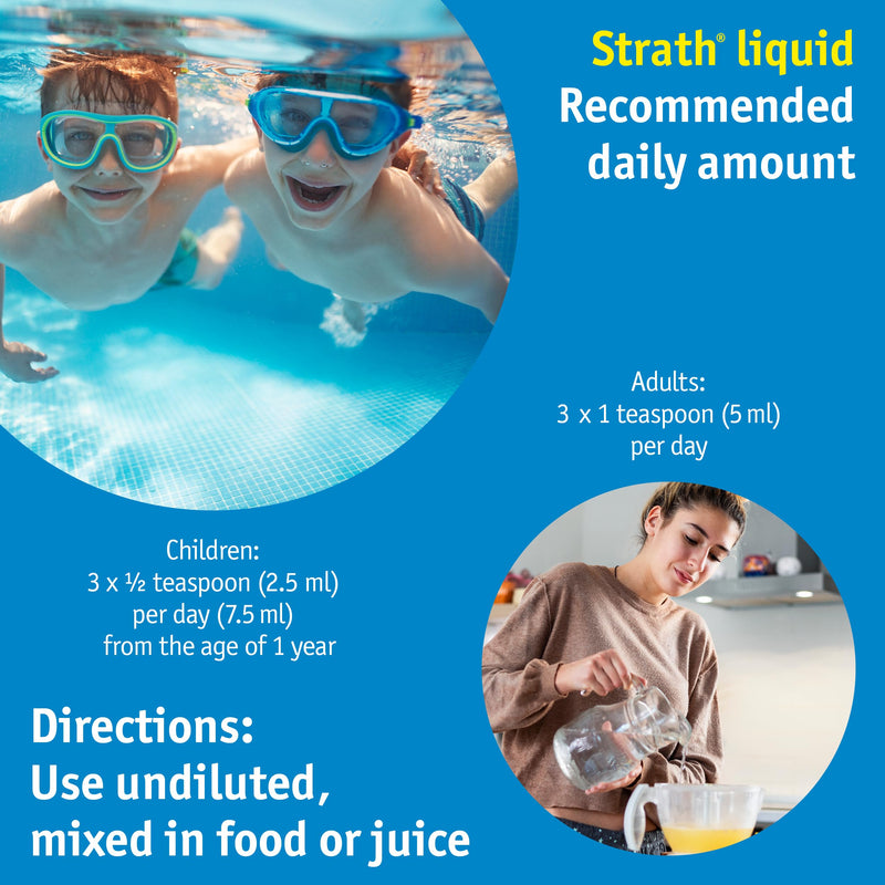 Strath Original Liquid Herbal Health Tonic - 61 Vital Nutrients, Vitamins, Minerals & Amino Acids, Swiss Made Natural Supplement Yeast, Daily Nutritional & Digestion Support Multivitamins for Adults 250 ml (Pack of 1)