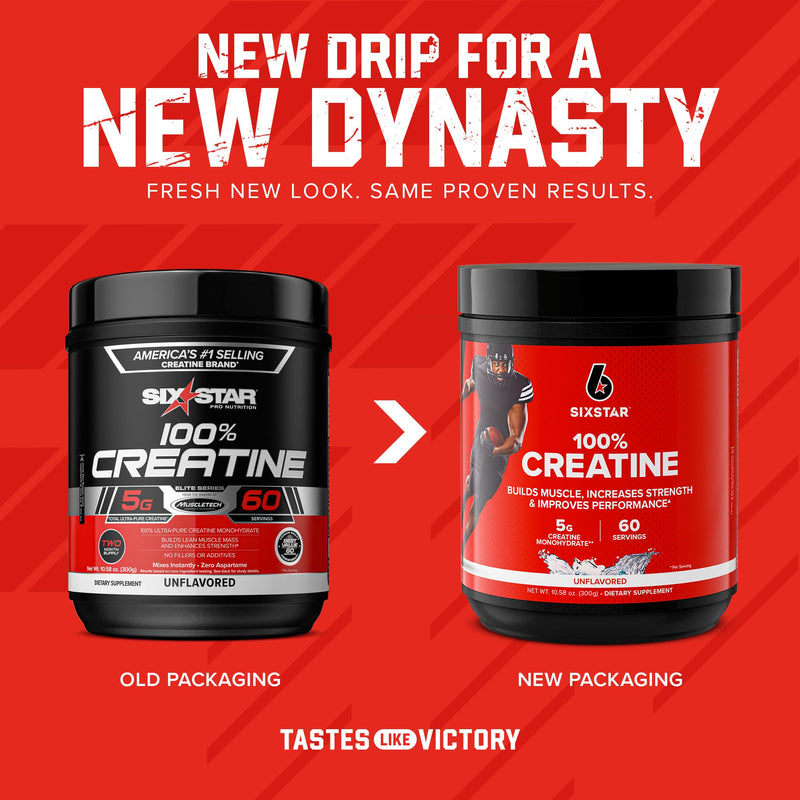 [Australia] - Six Star Elite 100% Creatine Monohydrate Powder | Unflavored (60 Servings) Nutritional Supplement 