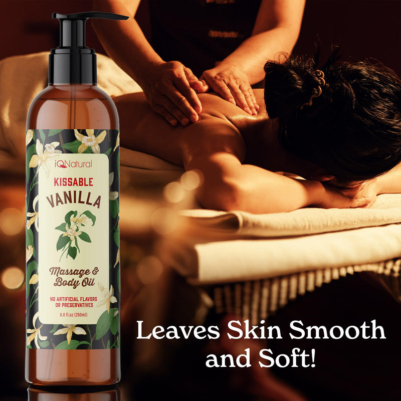 [Australia] - Fractionated Coconut Oil for Skin, Edible Massage Oils for Date Night, Oil for Massage Therapy, BodyOil for Intimacy, Sensual Massage, Warming Massage Oils for Date Night Heat Edible - 8oz 