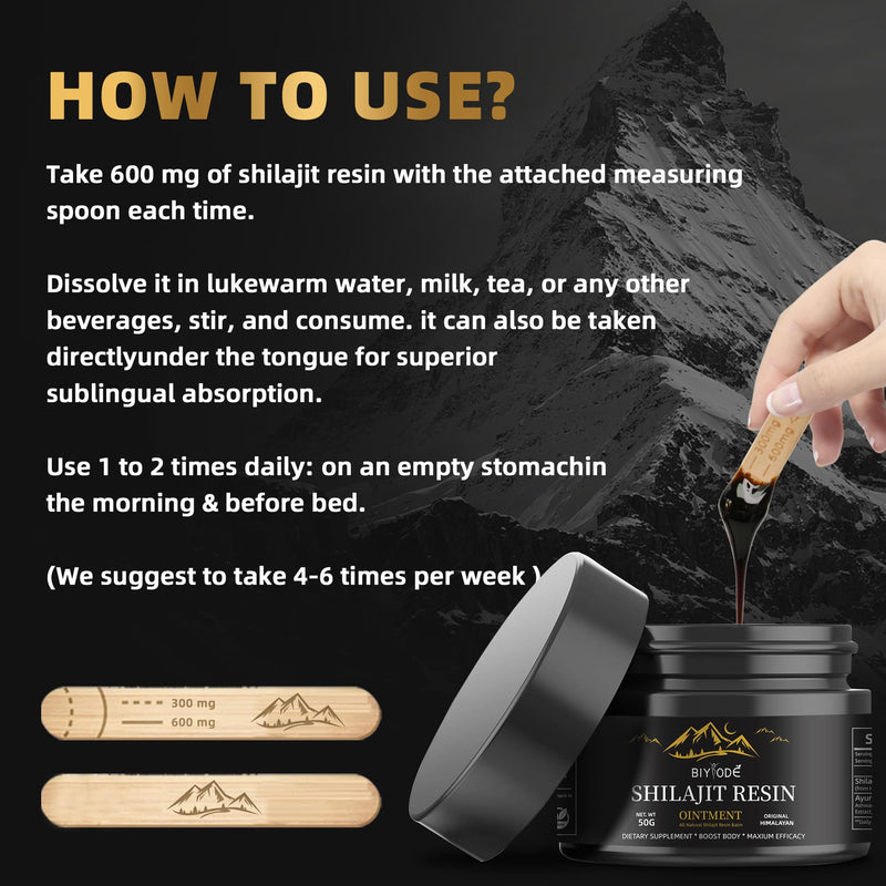 [Australia] - Organic Shilajit Pure Himalayan Supplement for Men Women Rich Fulvic Acid & 85+ Minerals, 600mg/100 Servings. 1.7 Fl Oz (Pack of 1) 