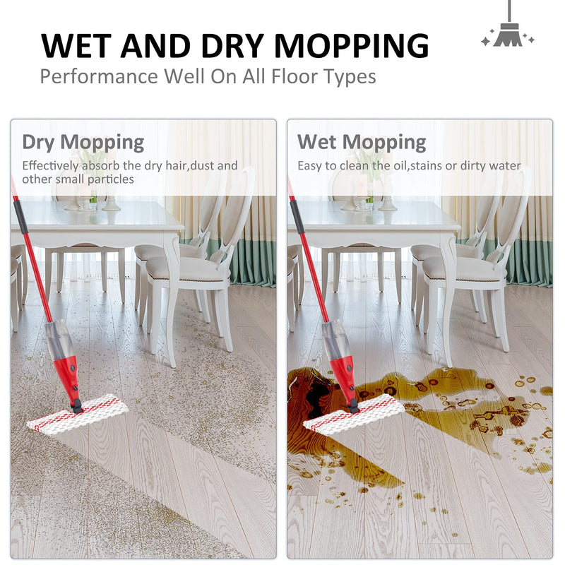 [Australia] - Microfiber Spray Mop Pads Compatible with Promist MAX Reusable Spray Mop Refills for Ocedar ProMist Dust Mop,Dual-Action Washable Flip Mop Pads Replacement for Dry Wet Floor Cleaning,3 Packs 3 Packs Red White Mop Pad for Promist Max 