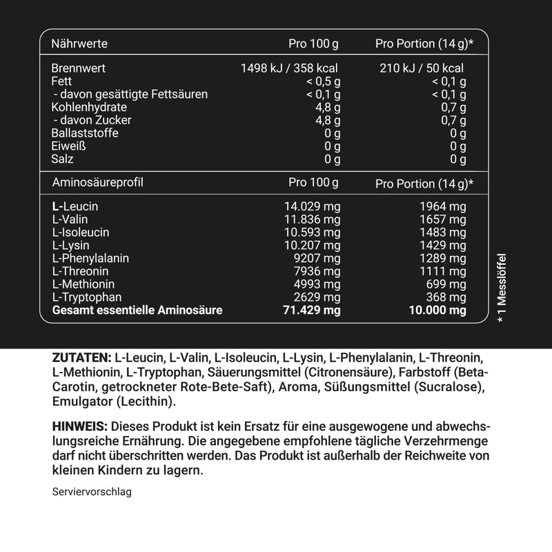[Australia] - Wehle EAA powder 500g, fine amino powder with 8 essential amino acids, Human Code Formula I delicious taste & top solubility - vegan sugar, amino workout drink (500g, tropical fruits) 