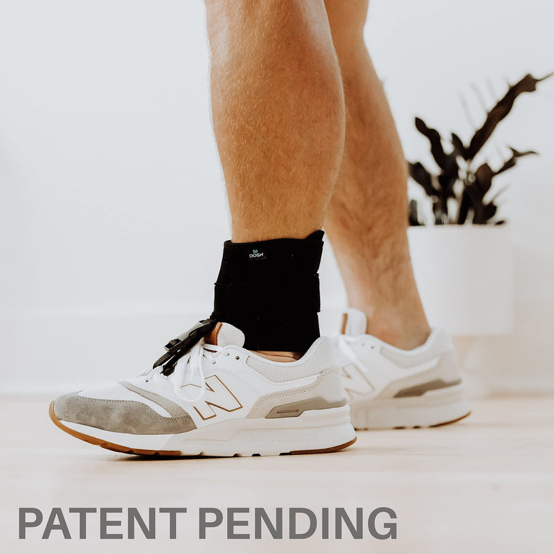 [Australia] - AFO Foot Drop Brace - Drop Foot Brace for Walking - AFO - Unisex (Black) Black 