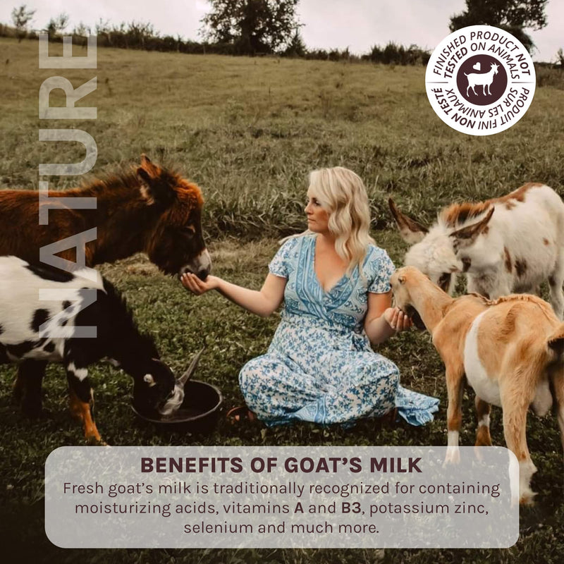 Nature Goat Milk Bar Soap, FRAGRANCE FREE (2-Pack), 5 oz (141 g), With Fresh Goat Milk, Vitamin A, B3, Potassium, Zinc & Selenium, Moisturizing Body Soap 5 Ounce (Pack of 2)