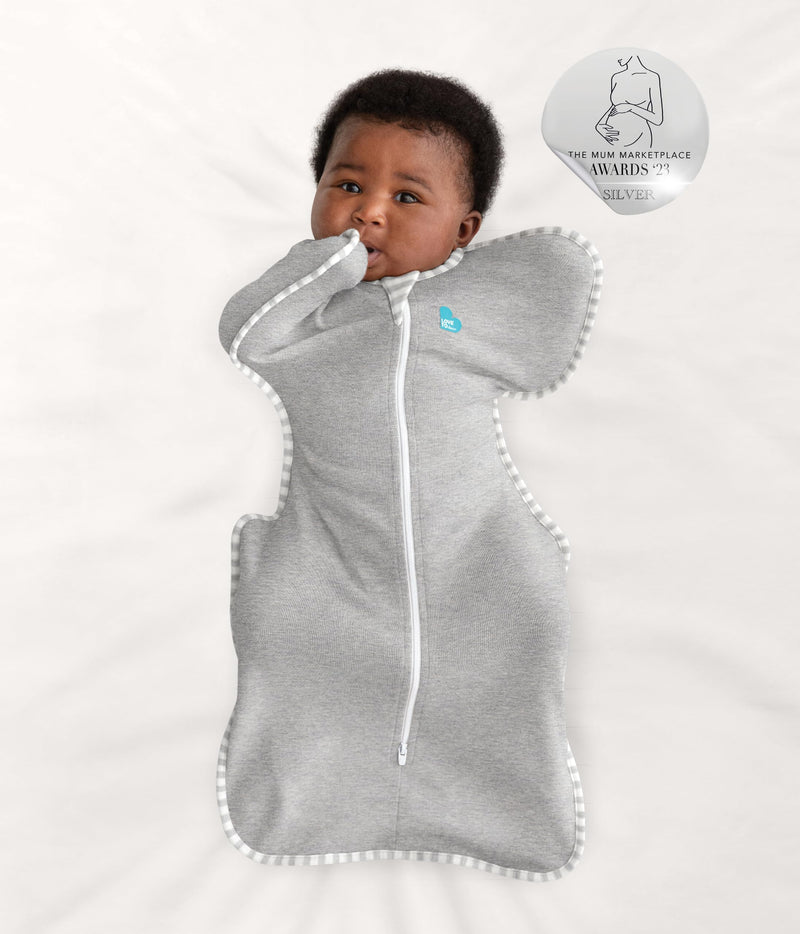 Love to Dream Swaddle UP, Baby Sleep Sack, Self-Soothing Swaddles for Newborns, Get Longer Sleep, Snug Fit Helps Calm Startle Reflex, New Born Essentials for Baby, 8-13lb, Grey Gray Small (8-13 lbs.)