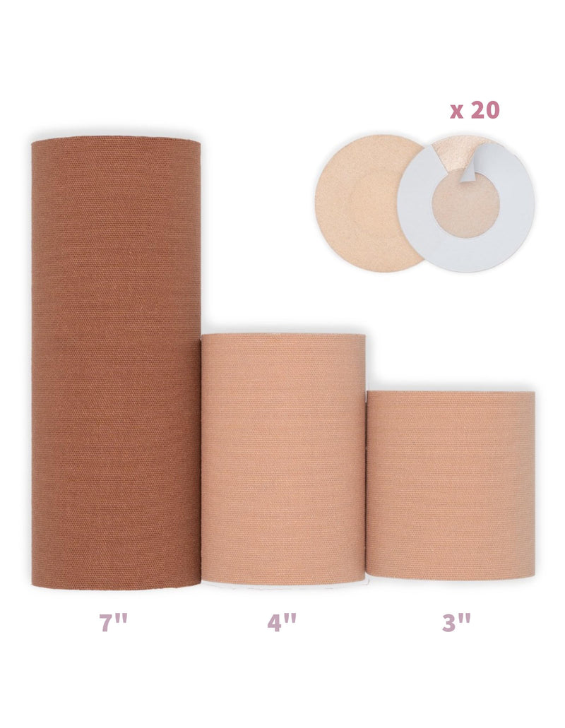 Transgender Tape 7", FTM Binder for Chest Binding, Tucking, Extra Wide Kinesiology Tape, 16.5 feet (Beige) Beige
