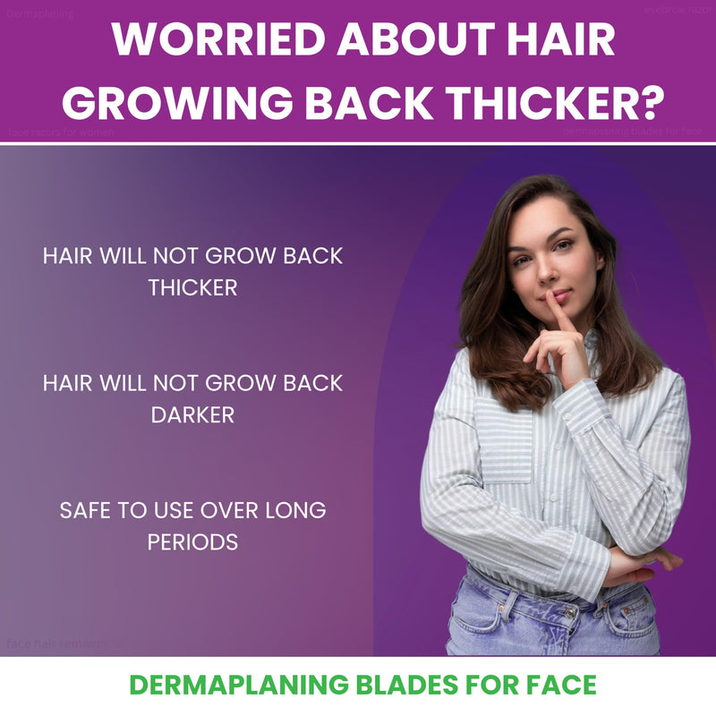 Dermaplaning Tool for Face – Removes Peach Fuzz & Exfoliates Skin | Dermaplane Razor | Facial Razors for Women | Derma Razor | Facial Razor | Shaver for Women | Microblade