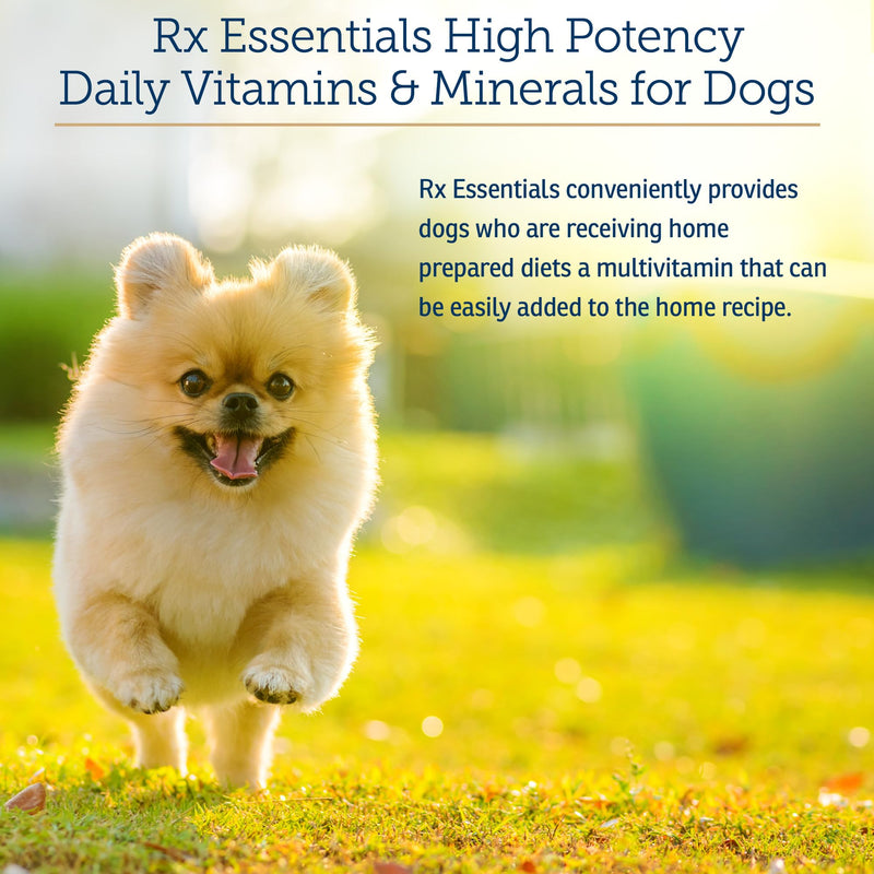 Rx Vitamins Essentials for Dogs - Daily Vitamins & Minerals - 8 oz | with Blue Spirulina, Kelp Powder, & Milk Thistle for Dogs - Complete Canine Vitamins and Essential Minerals Powder New Label