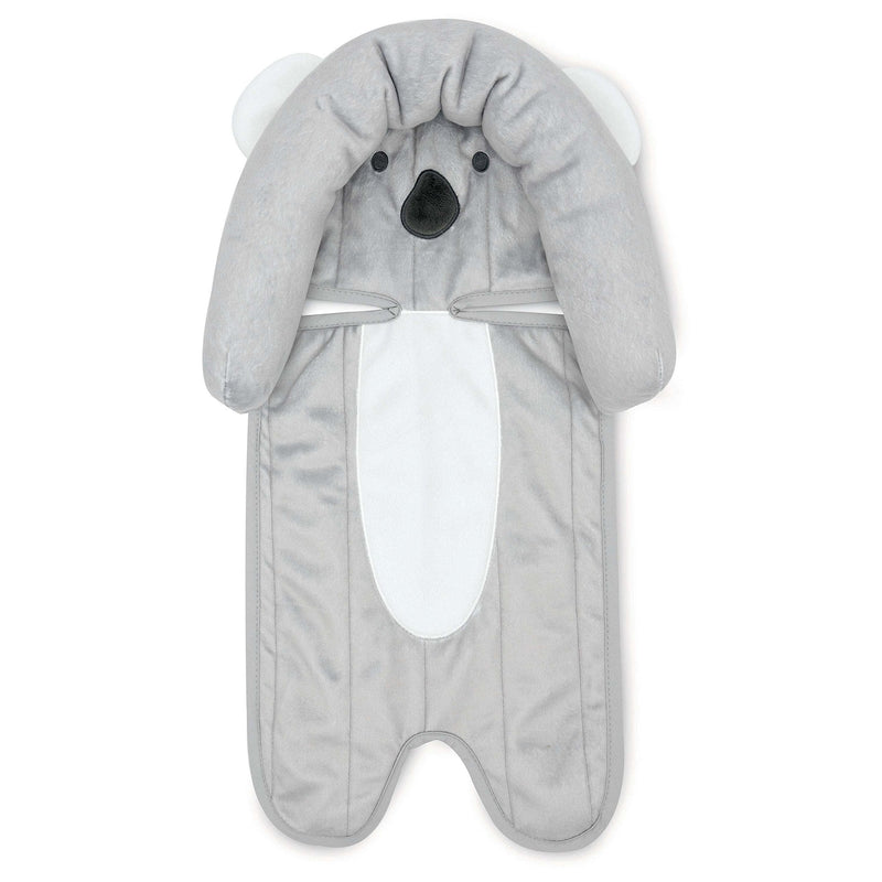 [Australia] - Travel Bug Baby & Toddler 3-Piece Head Support & Strap Covers Set for Car Seats, Strollers & Bouncers … (Koala) Grey/White 