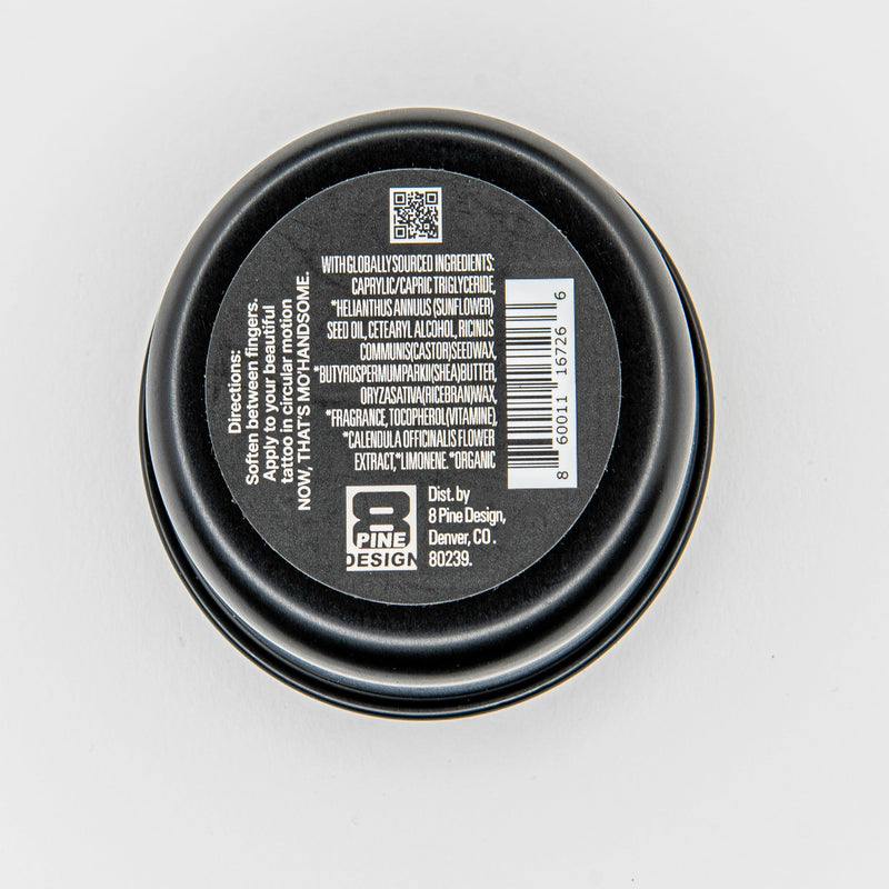 [Australia] - Mo’ Handsome Tattoo Salve – Hydrating Balm for New & Old Ink, Keeps Colors Vibrant & Skin Moisturized –Made in the USA, No Petroleum or Harsh Chemicals – Shea Butter & Vitamin E for Protection, Care 