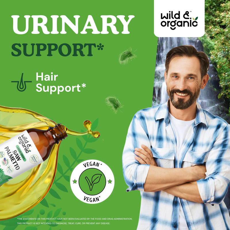 [Australia] - Saw Palmetto Liquid Extract Supplement for Men & Women - Organic Saw Palmetto Tincture - Vegan, Alcohol Free Drops - 4 fl oz 4 Fl Oz (Pack of 1) 