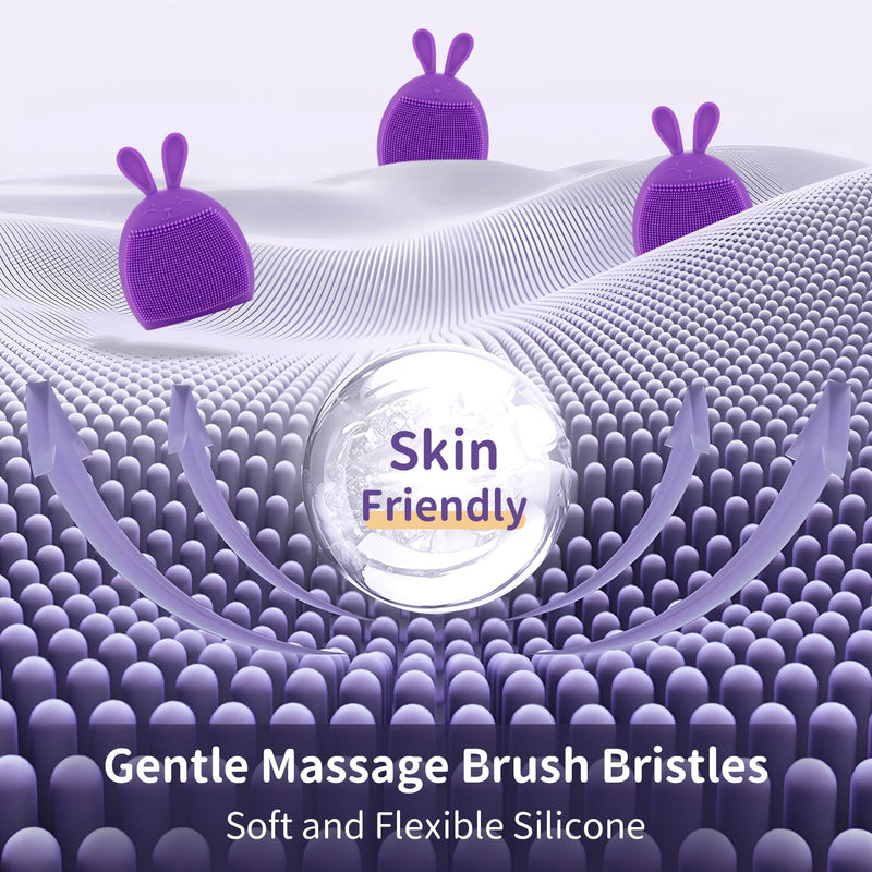 [Australia] - Deluxe Baby Bath Brush 3-Set | Skin-Invigorating Silicone Scrubbers | Multi-Functional Exfoliator for Baby Eczema & Dry Skin Care 