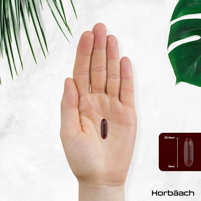 [Australia] - Krill oil capsules high dose 2000mg | Omega 3-340mg EPA/DHA with 600 mcg Astaxanthin | Antarctic krill | Alternative to cod liver oil | 120 pieces | from Horbaach 