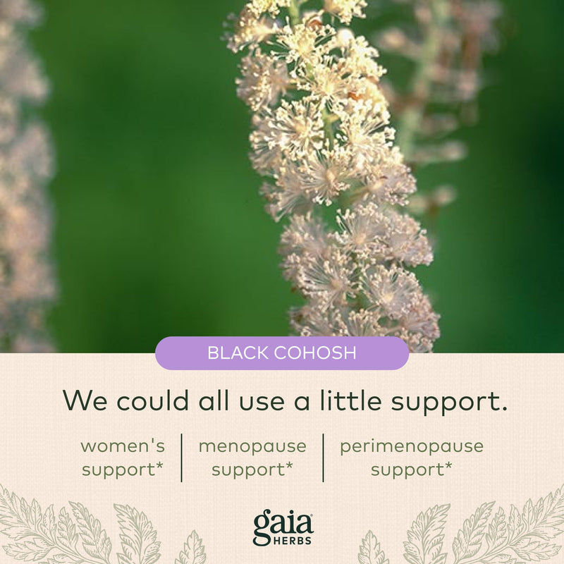 [Australia] - Gaia Herbs Menopause Support Daytime - Helps Maintain Hormone Balance and Well-being for Women - with Vitex, Black Cohosh, St. John’s Wort, and Oats - 60 Vegan Liquid Phyto-Capsules (20-Day Supply) 