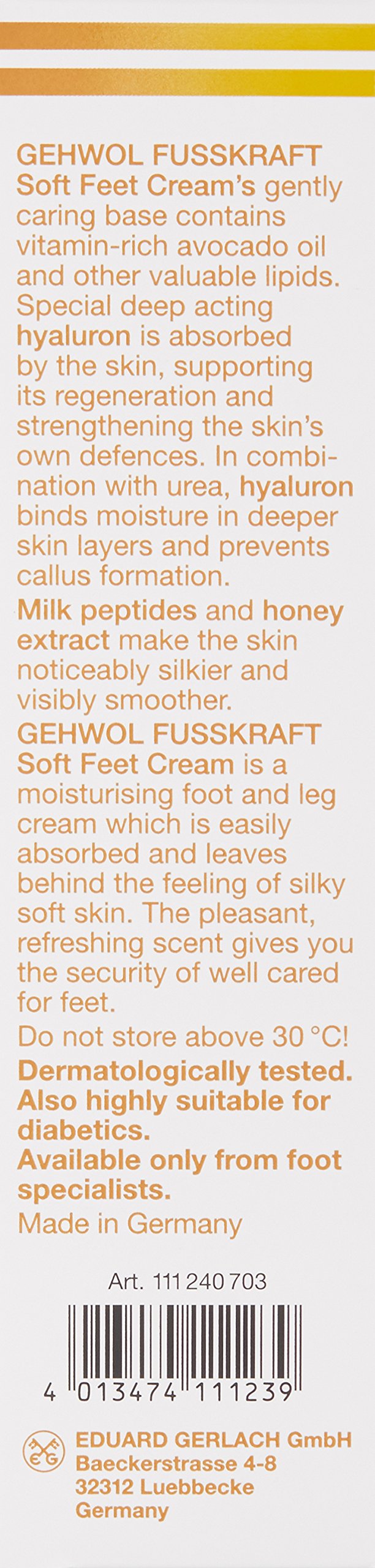 GEHWOL Soft Feet Cream, 4.4 Ounce (Pack of 1)