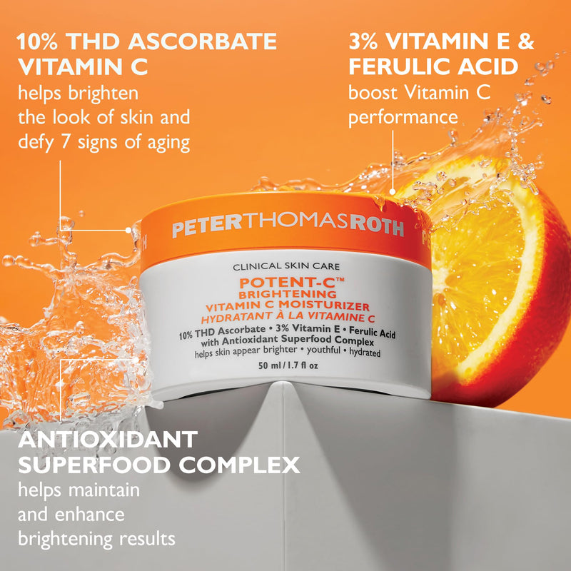 Peter Thomas Roth | Potent-C™ Brightening Vitamin C Moisturizer 1.7 Fl Oz (Pack of 1)