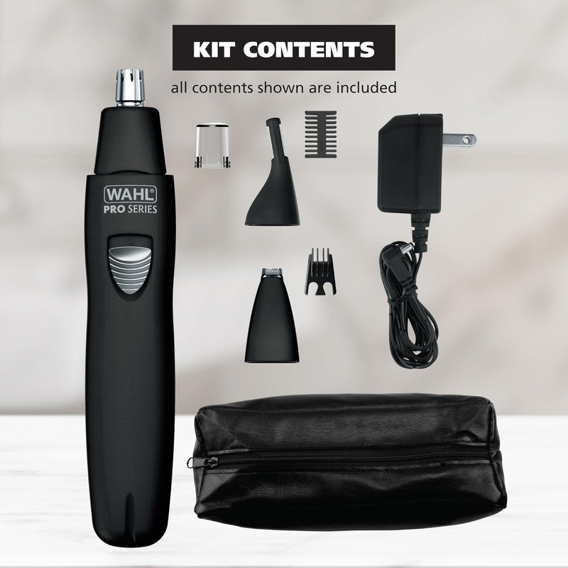 [Australia] - Wahl Pro Series® Rechargeable Eyebrow, Ear & Nose Hair Trimmer for Men – Painless DualTech® Eyebrow Trimmer & Facial Hair Removal Device – Model 3025656 