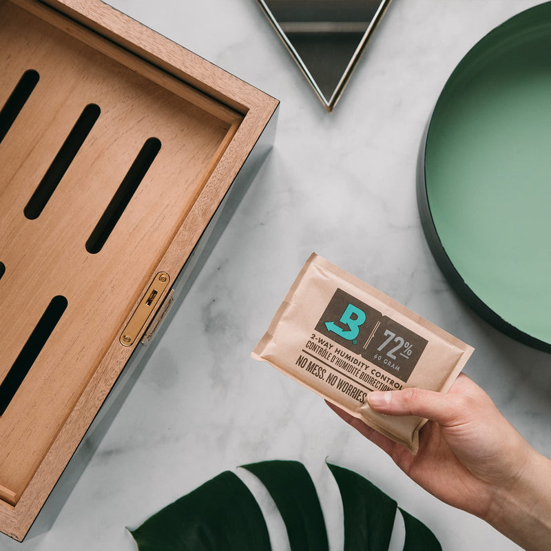 [Australia] - Boveda Humidor Starter Kit Bundle: Season a Wood Humidor Plus Maintain Humidity with 2-Way Humidity Control | Includes (2) Each Size 60 Boveda 84% RH & 72% RH | 1-Count Small 