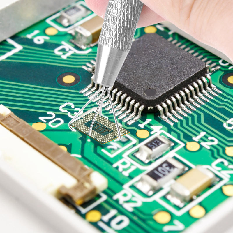 [Australia] - cobee 2 Pcs Piercing Ball Grabber Tool, Piercing Changing Tools 4-Claw Pick Up Piercing Ball Holder, Gem Tweezers Piercing Jewelry for Jewelry Craft Small Parts Pickup(Silver+Pink) Silver+Pink 