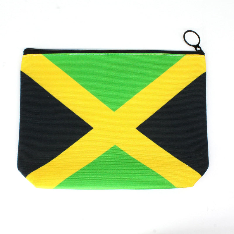 Canvas Makeup Bag Travel Toiletry Bag Makeup Bag for Women Girls Jamaica Flag Reggae(Jamaican-20PCS) JA-20