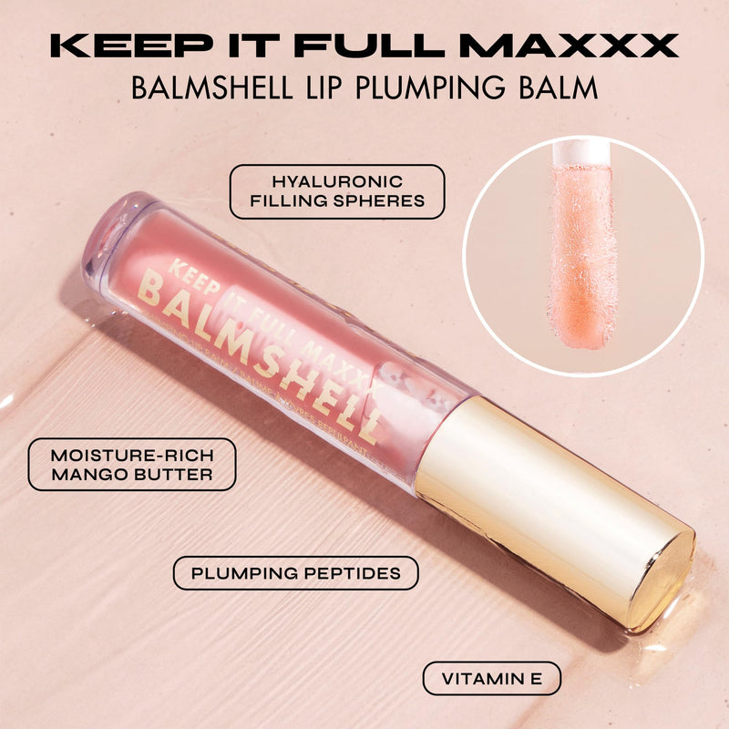 Milani Keep It Full Maxxx Balmshell Lip Plumper Hydrating Gloss - Original | Moisture-Rich Lip Plumper With Pout-Maximizing Heat And A Soft-Shine Finish. Made With A Blend Of Vitamin E-Rich Oils. 0.15 Fl Oz (Pack of 1)