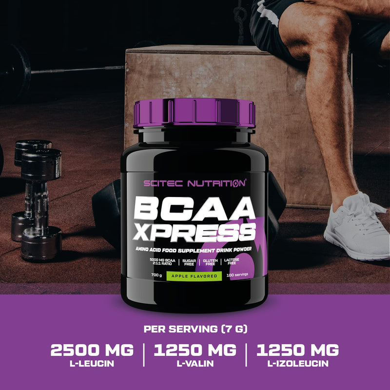 Scitec Nutrition BCAA Xpress, Sugar, Gluten & Lactose-Free, 5g Pure BCAA, Muscle Recovery & Growth, 2:1:1 Amino Acid Ratio, Flavoured & Easy Mixing, 280 g, Pear
