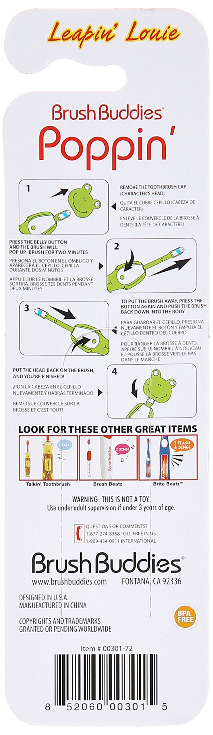 [Australia] - Brush Buddies Leapin' Louie Toothbrush 