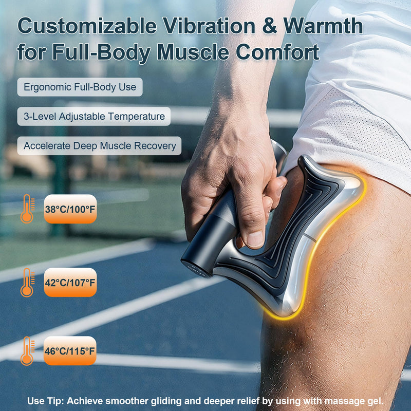 Electric Muscle Scraper Tool with Heat & Vibration, Multifunctional Electric Fascia Knife Tools with LED Display, Body Gua Sha Massage Tool – Best Dad Ever Gifts, Athletes & Office Workers 001