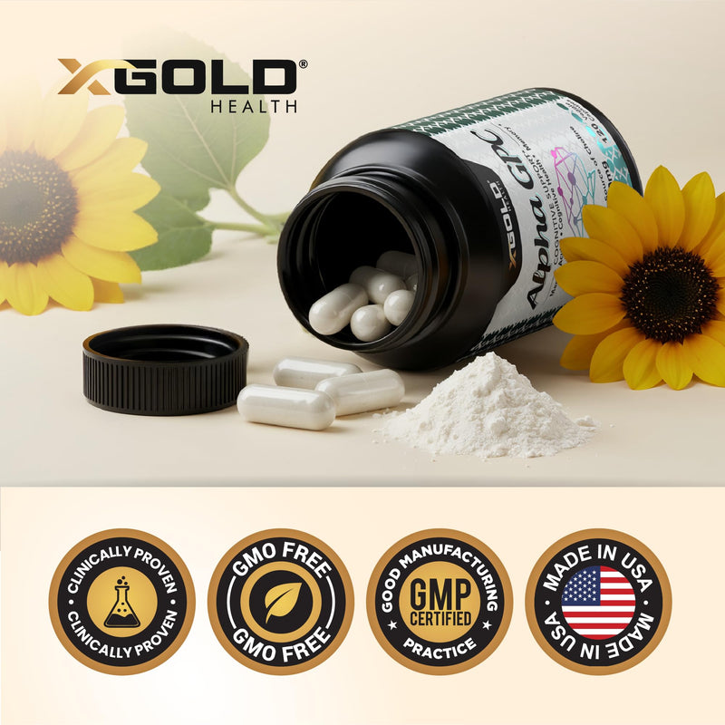 [Australia] - Alpha GPC Choline 600mg, 99% Pure Nootropic Supplement, 120 Veggie Capsules, Cognitive Enhancer for Memory, Brain Health & Focus 120 Count (Pack of 1) 
