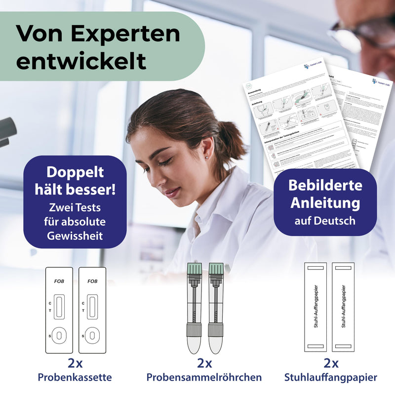 [Australia] - 2x colon cancer prevention self-test - simple colon cancer test for home use to prevent intestinal health - 99% accuracy in 5 minutes without blood or laboratory 