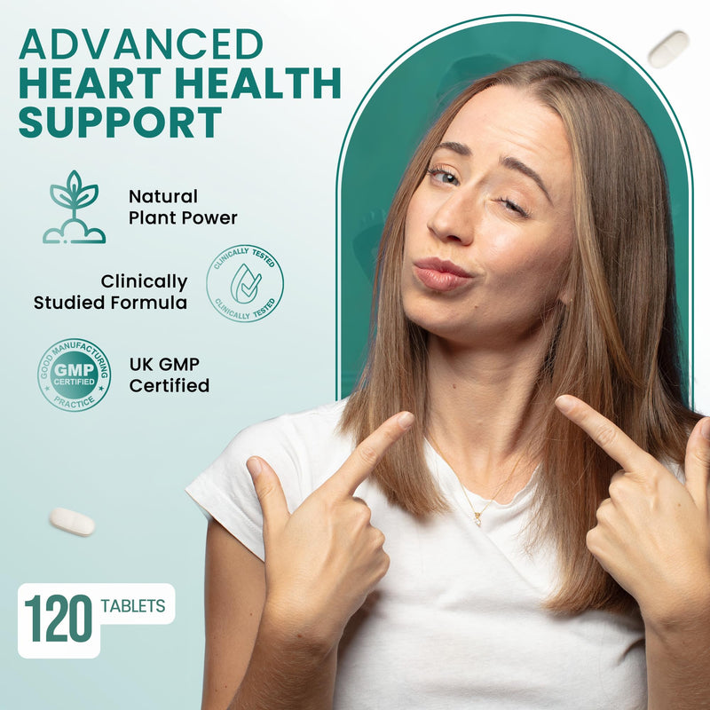 Vinco Plant Sterols High Strength 2400mg - 120 Vegan Tablets, Supports Healthy Cholesterol Levels - Contains Beta-Sitosterol, Vegan and Vegetarian Friendly - Made in The UK