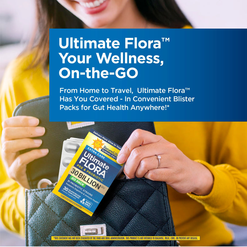 Renew Life, Extra Care, Ultimate Flora Probiotic, 30 Billion Live Cultures, 30 Vegetable Capsules