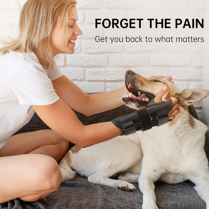 [Australia] - Carpal Tunnel Wrist Brace - Adjustable Night Support with Splint for Tendonitis, Arthritis, Sprains & Wrist Pain Relief - One Size Fits All, Men & Women (Right Hand, One Size) Right hand 