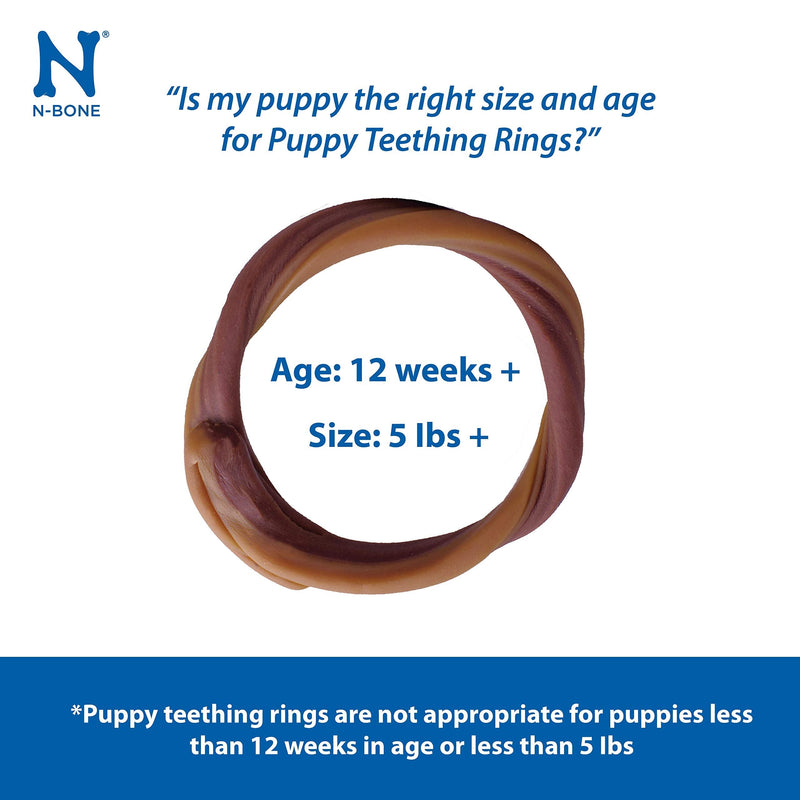 N-Bone Puppy Teething Ring Pumpkin Flavor 7.2 Oz/(6 Count) 1.2 Ounce (Pack of 6) - PawsPlanet Australia