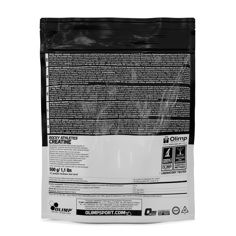 Olimp Rocky Athletes Creatine - 500 g, Citrus Lemonade 500g