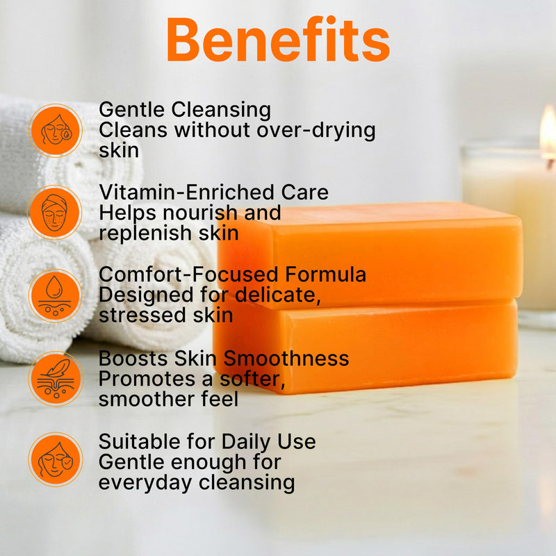 Soap Bar for Sensitive Skin - Korean Formula with Vitamins A, C, D, E & B (Niacinamide & Biotin) Complex - All Natural Face & Body Wash Cold Pressed Gentle Hydrating & Nourishing Soap - 2 Pack G2 Sensitive 2 Pack
